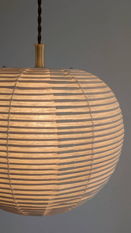 Full Surface Round Pendant light with Japanese Paper Lantern